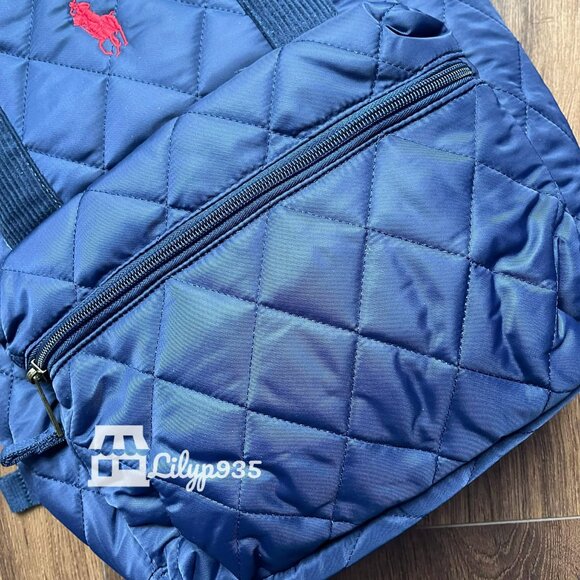 NWT Polo Ralph Lauren Quilted Nylon Backpack – Navy - Picture 6 of 7
